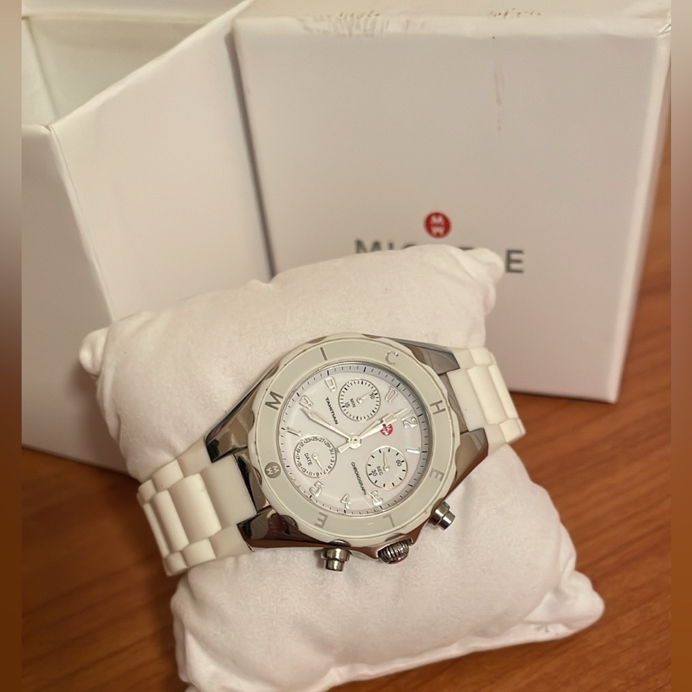 Michele jelly bean chronograph watch